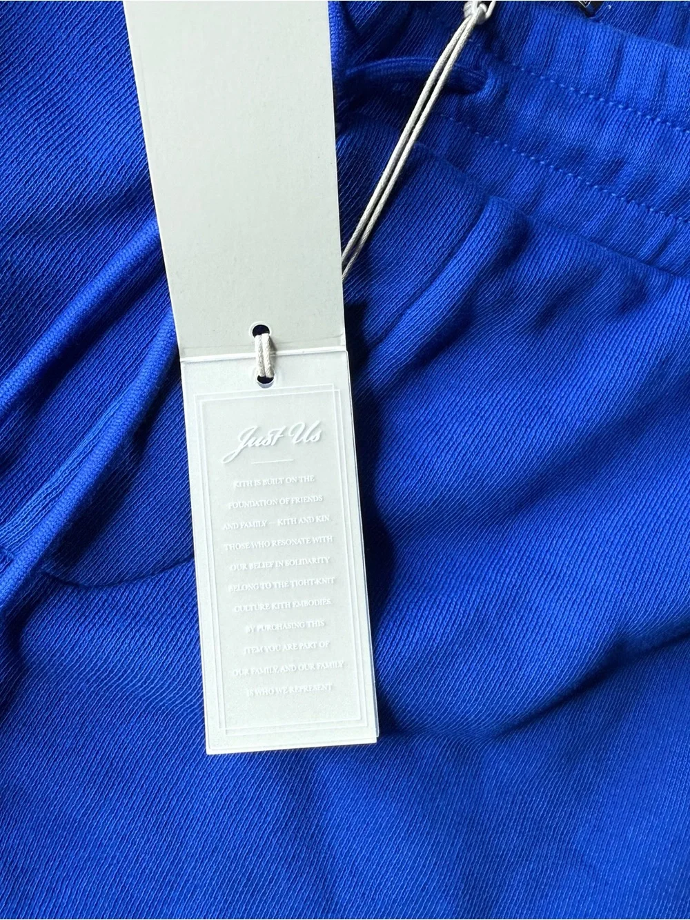 NWT Kith Curtis Sweat Shorts Cyclone Blue Cotton Drawstring Size Medium - Picture 6 of 8